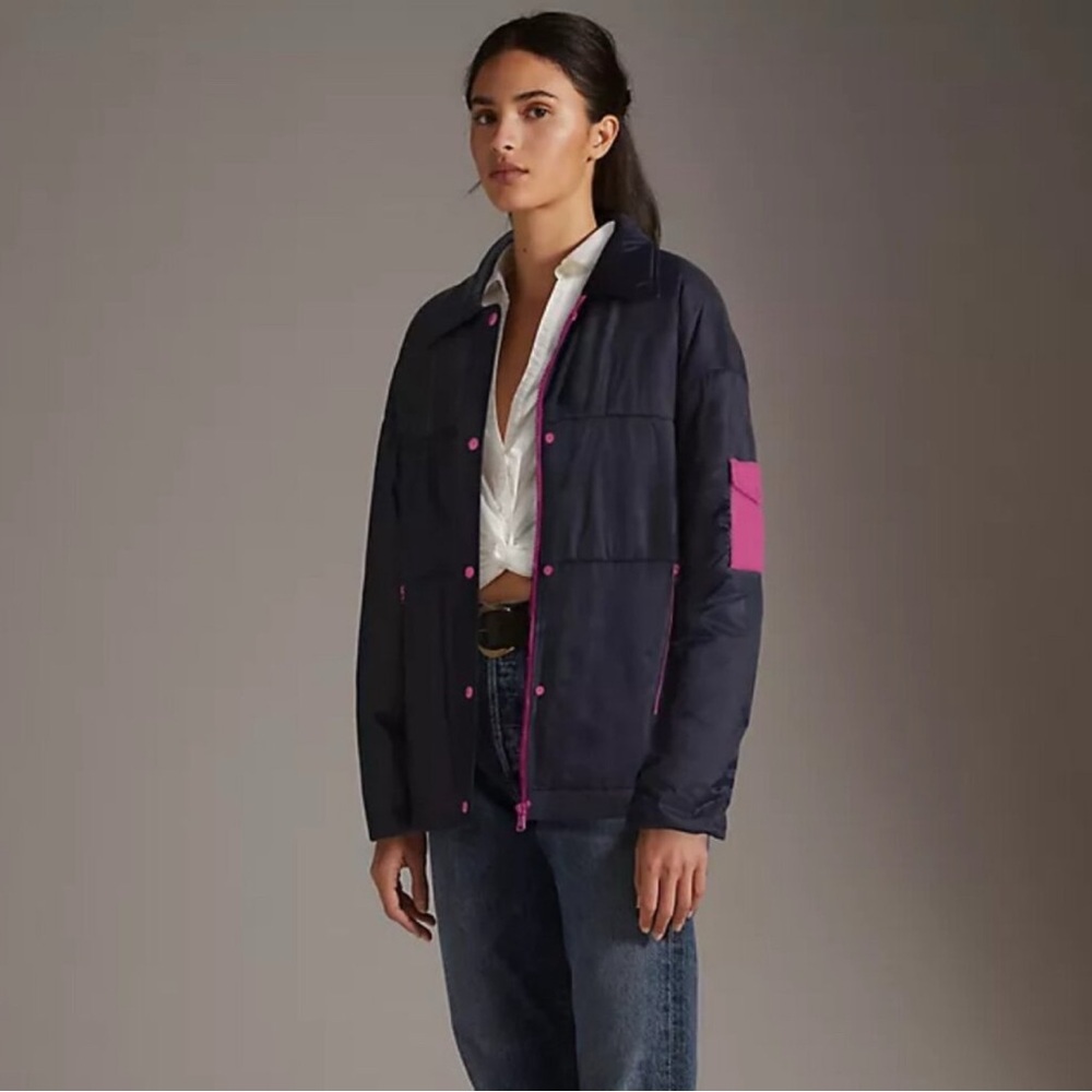 Anthropologie Maeve Puffer Shirt Jacket - Picture 2 of 8